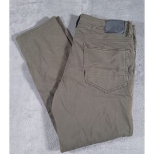 Buffalo David Bitton Archer Jeans Mens 34x30 Green Slim Straight Stretch Denim